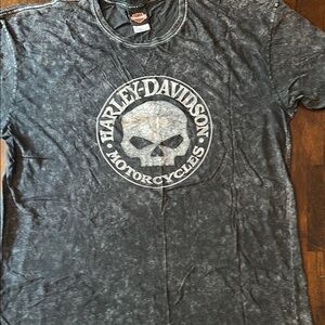 Harley-Davidson Gray Skull Logo Tee